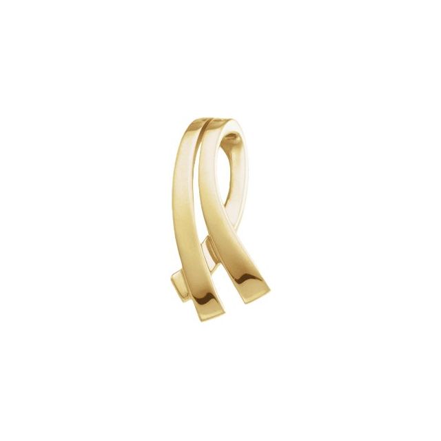 14k Yellow Freeform Slide Pendant