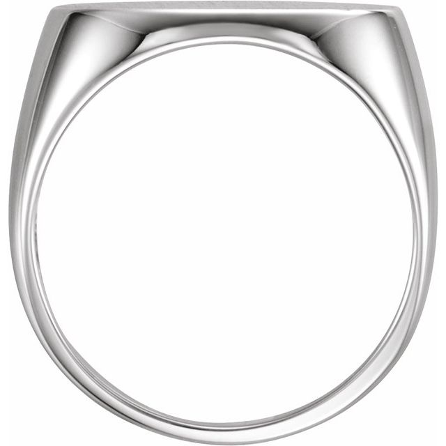 Sterling Silver 18x12 Mm Oval Signet Ring