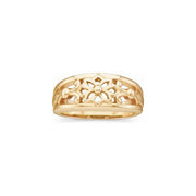 14K Yellow Floral Ring