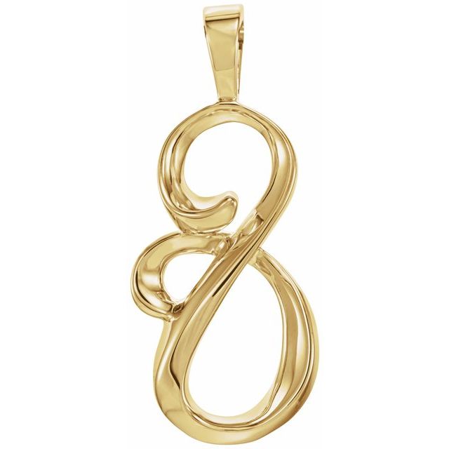 14K Yellow Freeform Pendant