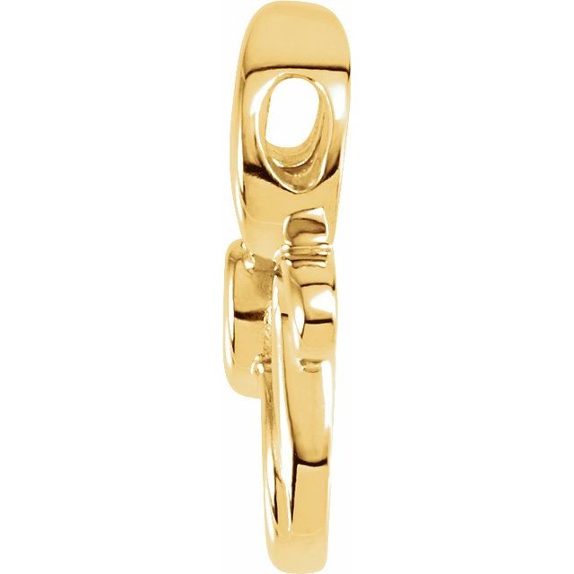 14K Yellow Freeform Pendant