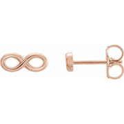 14k Rose Infinity-inspired Earrings