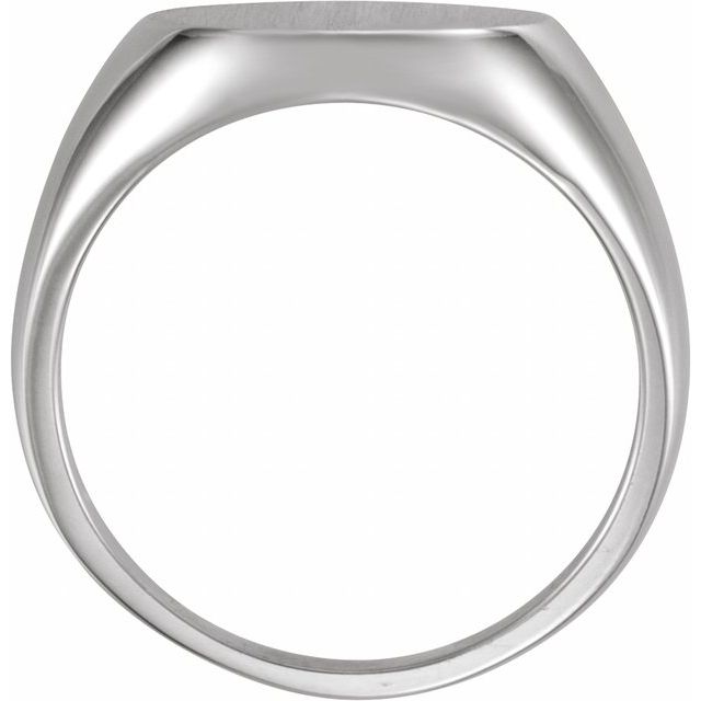Sterling Silver Round Signet Ring