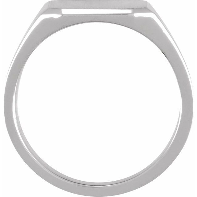 Sterling Silver 14 mm Octagon Signet Ring