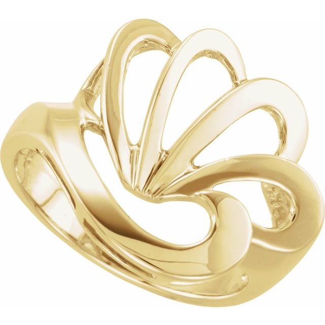 14K Yellow Freeform Ring