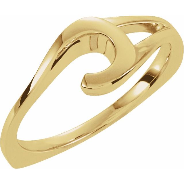 14K Yellow Freeform Ring