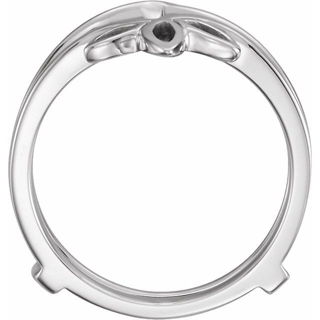 14K White Ring Guard