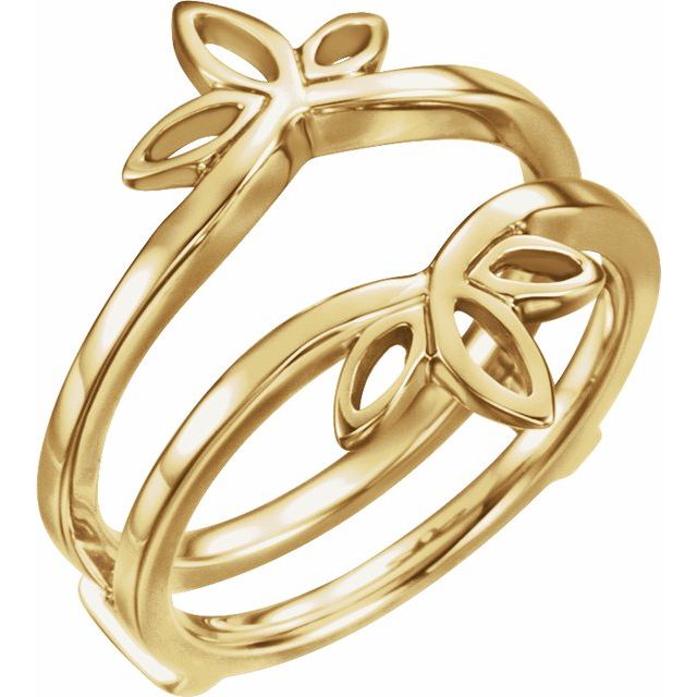 14K Yellow Ring Guard