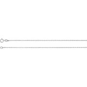 Sterling Silver 1 mm Rope 20' Chain