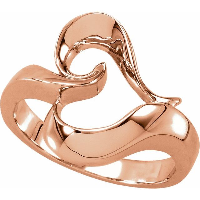 14k Rose Freeform Ring