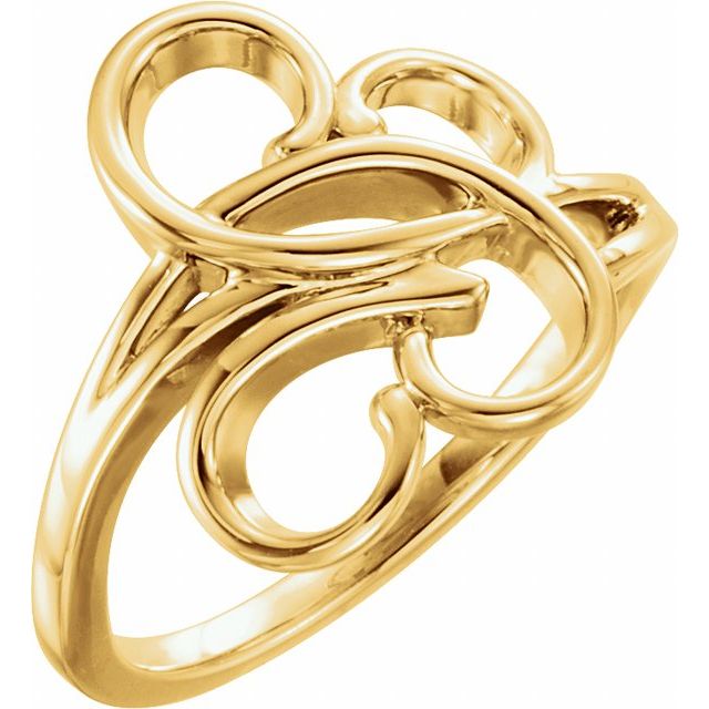 14k Yellow Freeform Ring