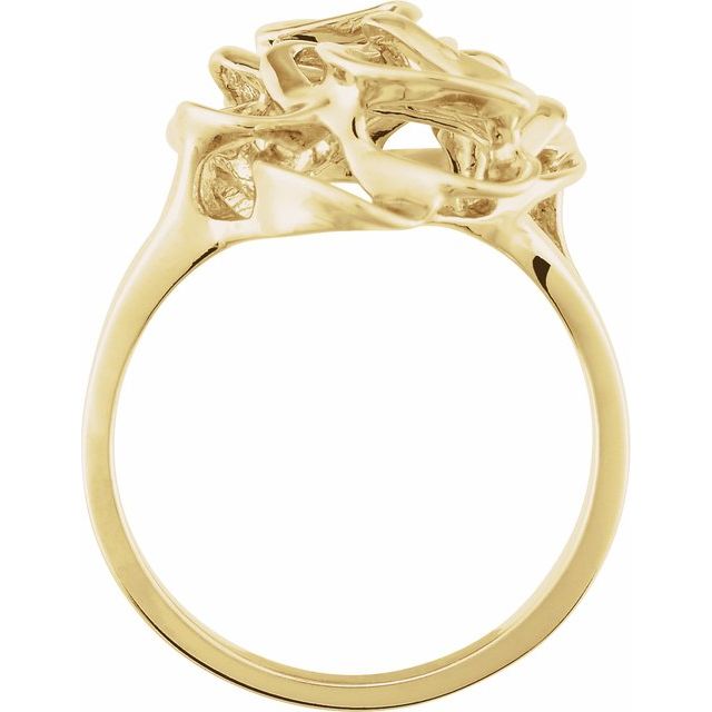 14K Yellow Freeform Ring