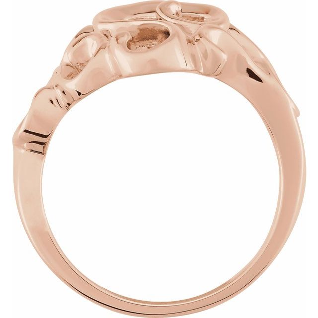 14K Rose Freeform Ring