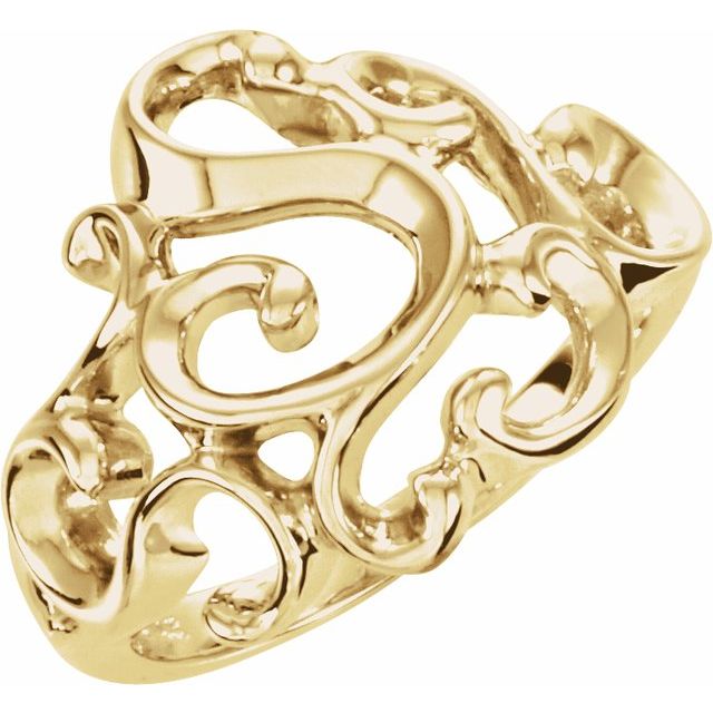 14K Yellow Freeform Ring