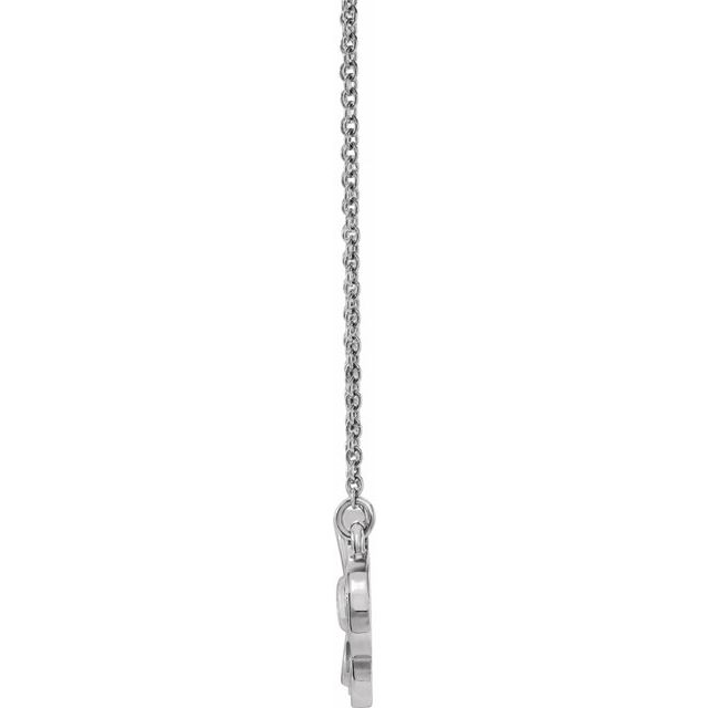 Sterling Silver Clover 18' Necklace
