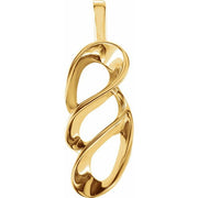14K Yellow Freeform Pendant