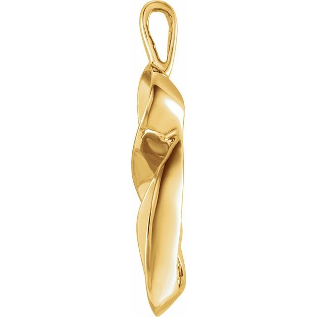 14K Yellow Freeform Pendant