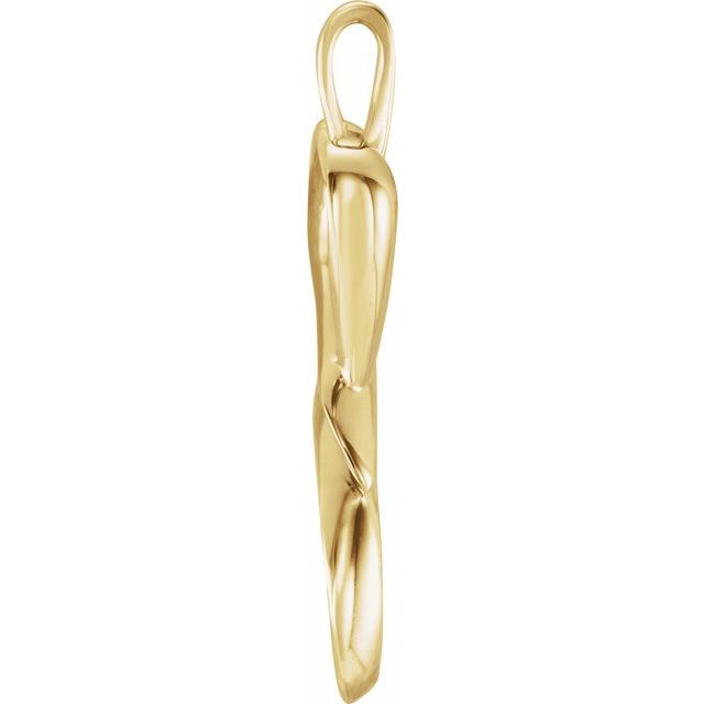 14K Yellow Heart Pendant