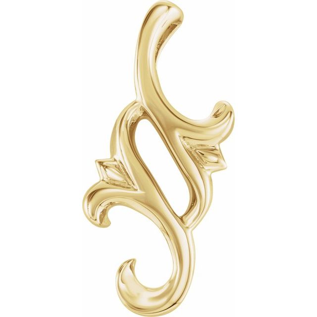 14K Yellow Freeform Pendant