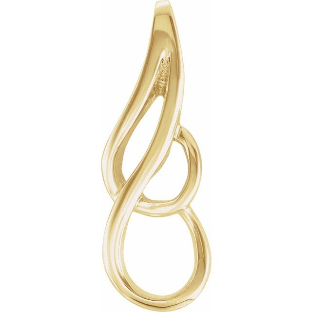 14K Yellow Freeform Pendant