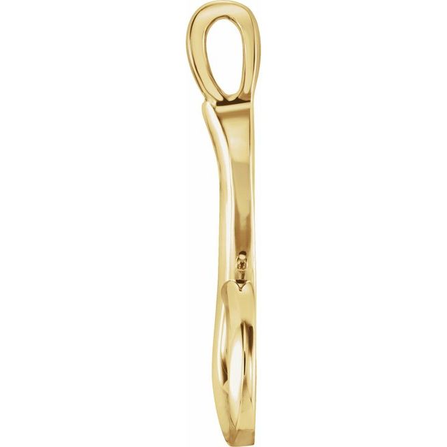 14K Yellow Freeform Pendant