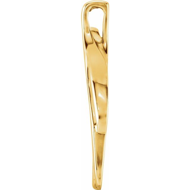 14K Yellow Freeform Pendant
