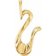 14K Yellow Freeform Pendant