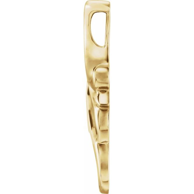 14K Yellow Freeform Pendant
