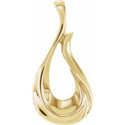 14K Yellow Freeform Pendant