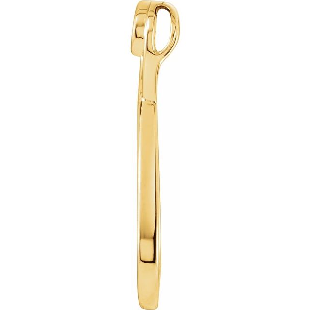 14K Yellow Freeform Pendant