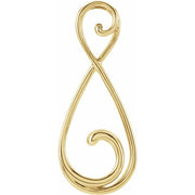 14K Yellow Freeform Pendant