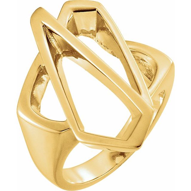 14K Yellow Freeform Ring