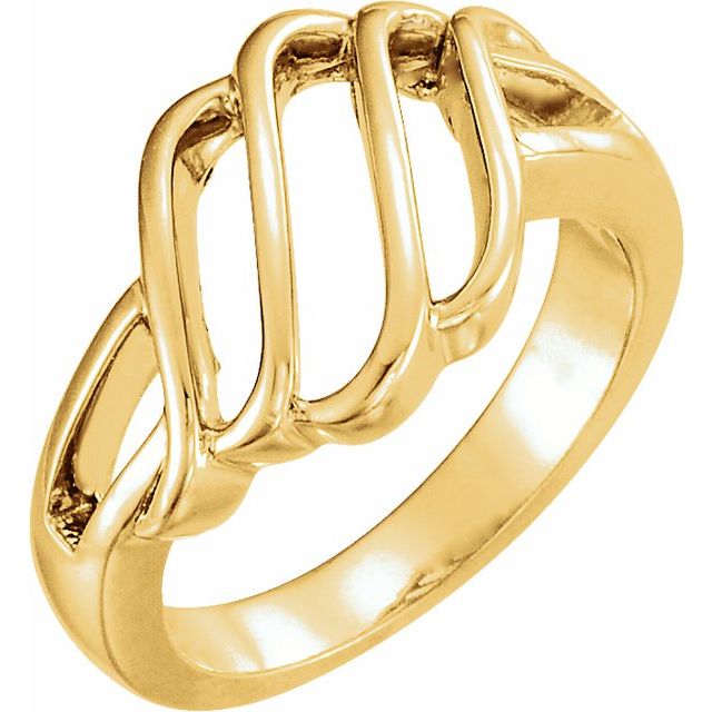 14K Yellow Freeform Ring