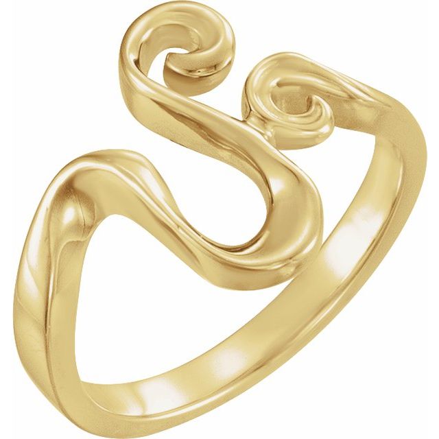 14K Yellow Freeform Ring