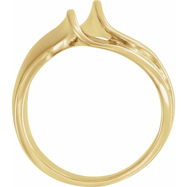 14k Yellow 18 Mm Freeform Ring