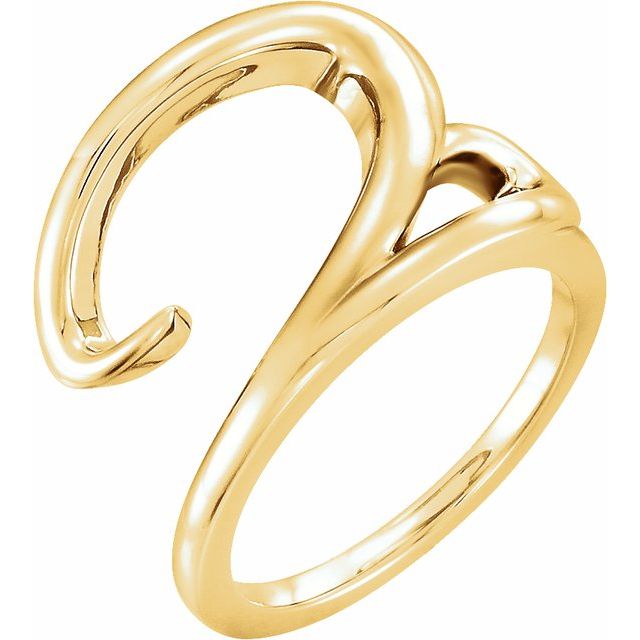 14K Yellow Freeform Ring