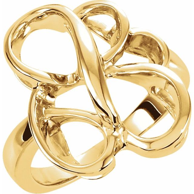 14K Yellow Freeform Ring