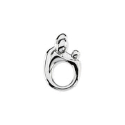 Sterling Silver 20.5x13.5 mm Mother and Child® Slide Pendant