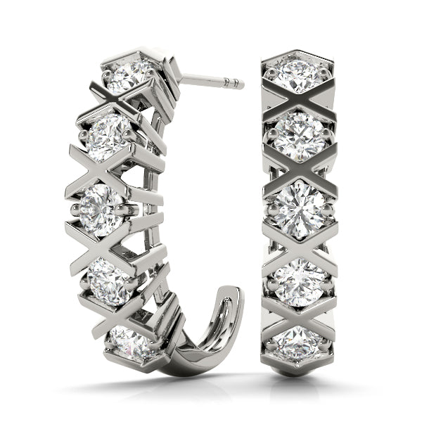 Earrings Hoop Earrings J-hoops