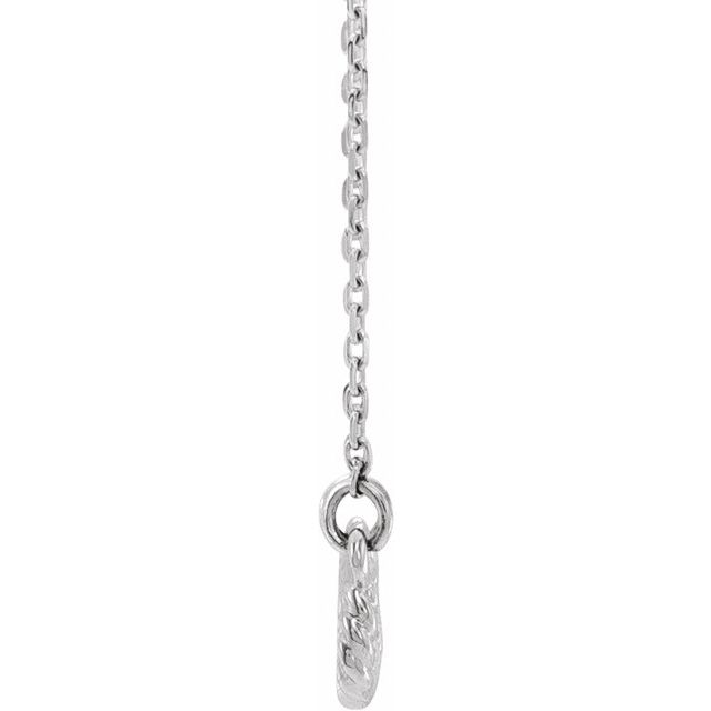 14k White Rope Infinity-inspired 18' Necklace