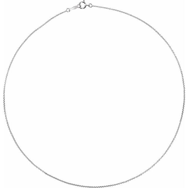 Sterling Silver 1 Mm Cable 24' Chain