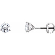 14K White 1 CTW Natural Diamond Earrings