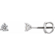 14K White 1/5 CTW Natural Diamond Earrings
