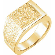 14K Yellow Nugget Ring