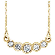 14k Yellow 1/6 Ctw Natural Diamond 16-18' Necklace