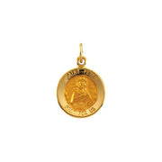 14K Yellow 12 mm Round St. Peter Medal