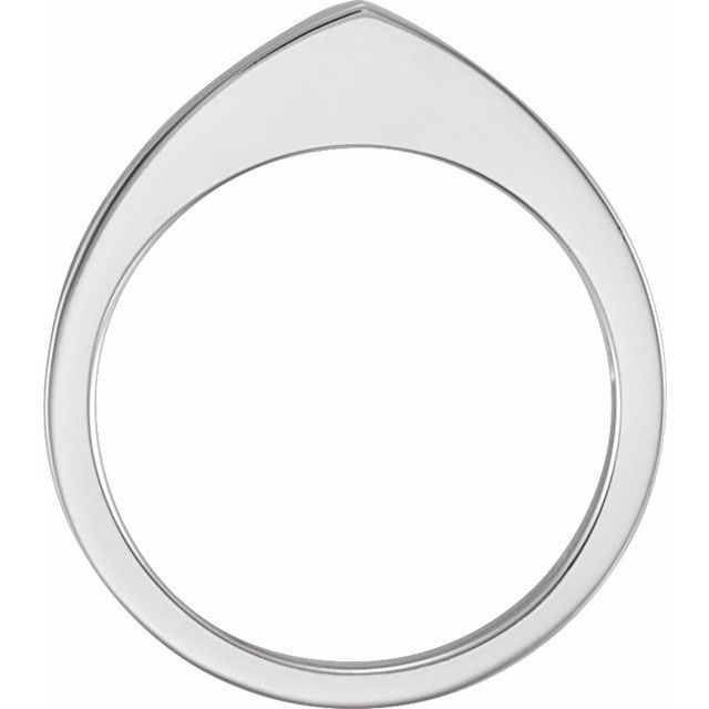 14k White Matching Band
