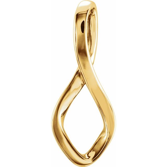 14k Yellow Freeform Pendant