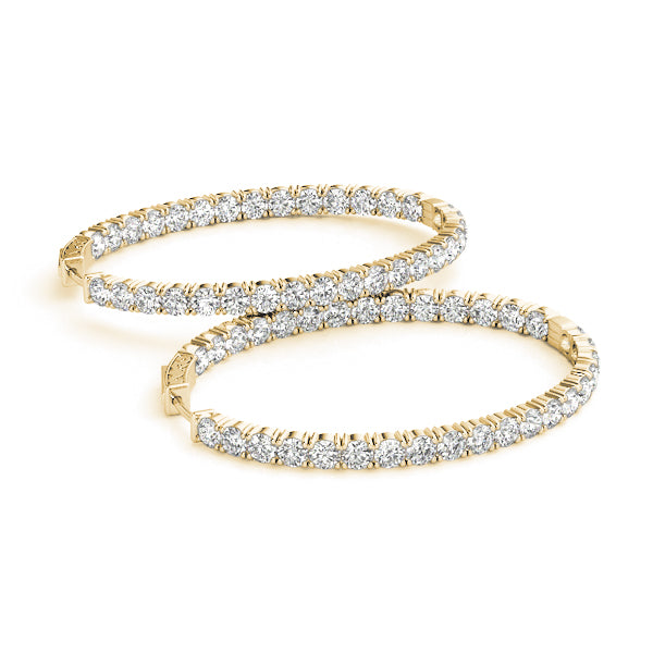 1.2 Inch 4 Prong Oval Hoop