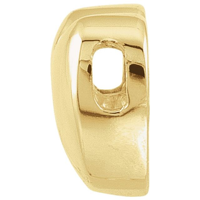 14K Yellow Heart Slide Pendant